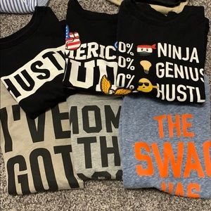 Lot of 6 Childrens Place tees Lil boys size s 5/6